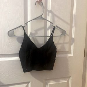 Black crop top